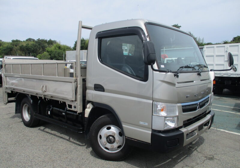 ★在庫車両　令和1年式　三菱/キャンター　積載3トン　セミワイドロング　極東製/垂直パワーゲート/形式：V602B-1MKT2　最大昇降600kg　高床/6速AT　荷寸347－208－38　パワーゲート面：縦74（87）-横192　タイヤサイズ：205/85R16　★お問い合わせ番号：0676★