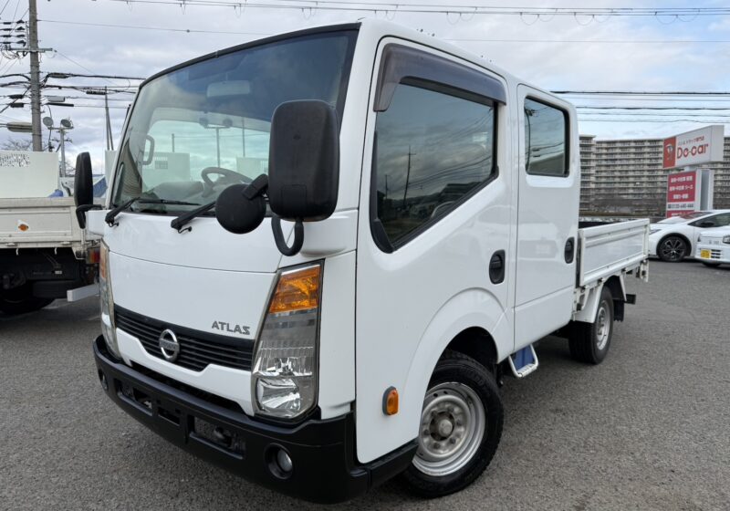 平成26年式　日産/アトラス　積載1.2トン　Wキャブ　全低床/5速MT　荷寸210/160/24　乗車定員3人　 地上高：83cm　・前輪タイヤサイズ：175/80R15・後輪タイヤサイズ：215/65R15   ★お問い合わせ番号：1921★