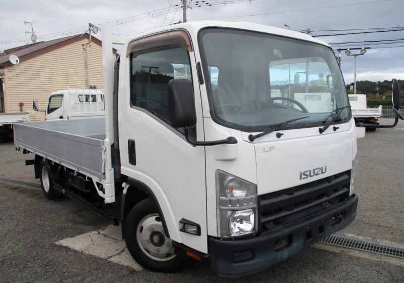 平成24年式 いすゞ エルフ 積載2トン ワイドロング アルミブロック 全低床 6速MT 荷寸435-207-38 荷台塗装 アオリチェーン 坂道発進補助装置 4JJ1エンジン ★お問い合わせ番号：2584★☆