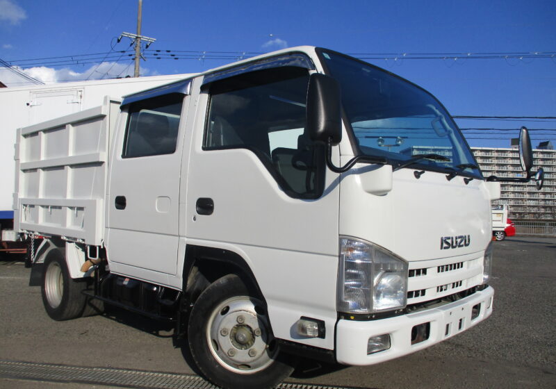平成23年式　いすゞ　エルフ　積載1.75トン　Wキャブ　土砂禁ダンプ　全低床 AT　乗車定員6人　ETC　新明和　あゆみ掛け　リアヒーター　バックカメラ　両電格ミラー　★お問い合わせ番号：0647★