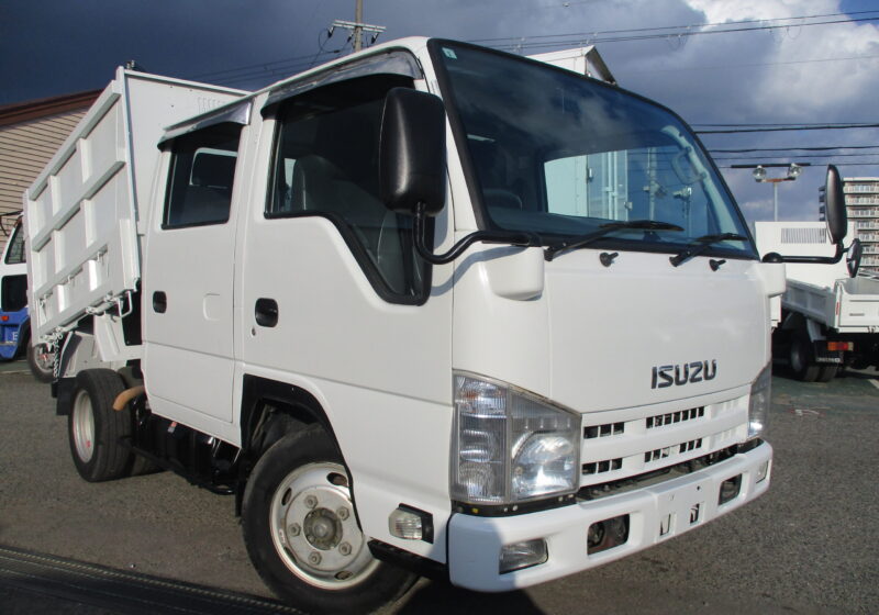 平成23年式　いすゞ　エルフ　積載1.75トン　Wキャブ　土砂禁ダンプ　全低床 AT　乗車定員6人　ETC　新明和　あゆみ掛け　リアヒーター　バックカメラ　両電格ミラー　★お問い合わせ番号：0647★