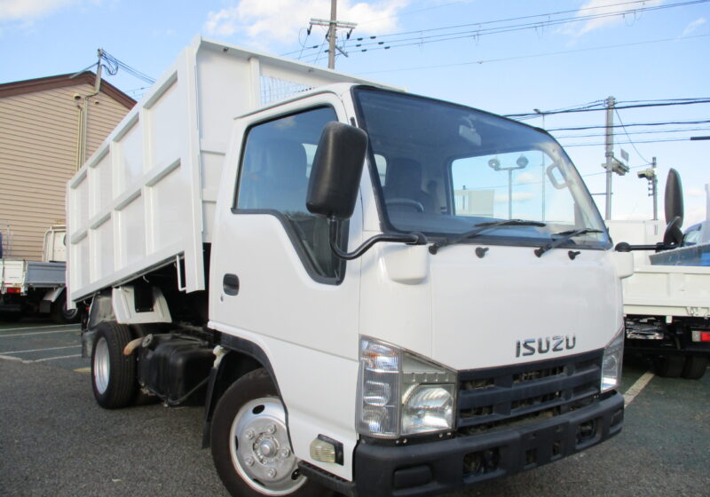 平成23年式　いすゞ　エルフ　積載1.9トン　新明和製！土砂禁ダンプ　5速MT　全低床　荷寸305/159/111　ETC　坂道発進補助装置　★お問い合わせ番号：6991★
