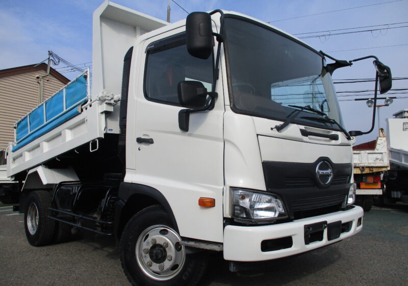 平成29年式　日野　レンジャー　積載3.3トン　新明和製　MODEL：DR4-0003SY　強化ダンプ　6速AT　電動コボレーン　プロテクター　ETC　荷台塗装　荷寸339-205-31　左電格ミラー　★お問い合わせ番号：1323★