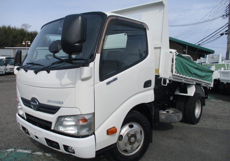 平成28年式　日野/デュトロ　積載3トン　ダンプ　全低床/5速MT　コボレーン　極東製　形式：DD02-31　荷寸304-158-37　4ナンバー　タイヤサイズ：195-85R16　地上高87cm　★お問い合わせ番号：9315★