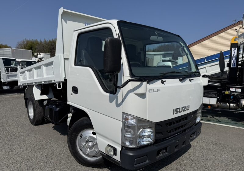 令和1年式 いすゞ エルフ 積載3トン 強化ダンプ 極東製 高床 AT ピン加工2箇所 ETC プロテクター補強 キーレス★お問い合わせ番号：5043★