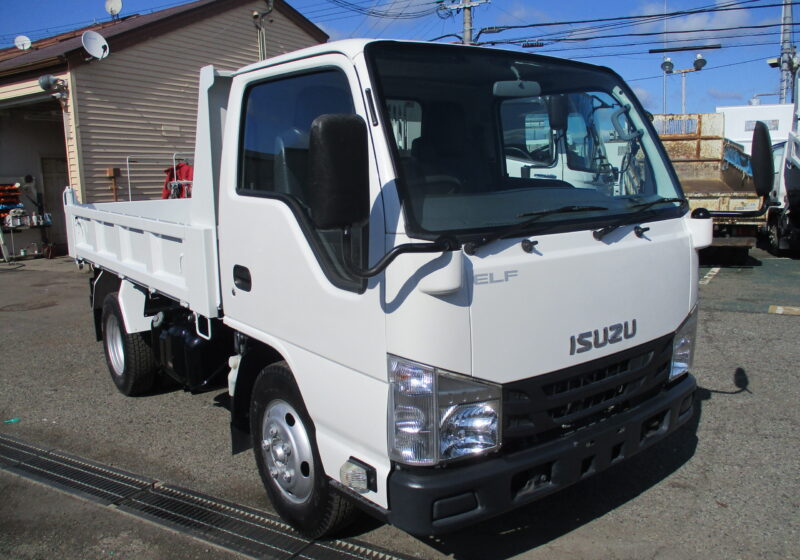 令和1年式 いすゞ エルフ 積載3トン 強化ダンプ 極東製 高床 AT ピン加工2箇所 ETC プロテクター補強 キーレス★お問い合わせ番号：5043★