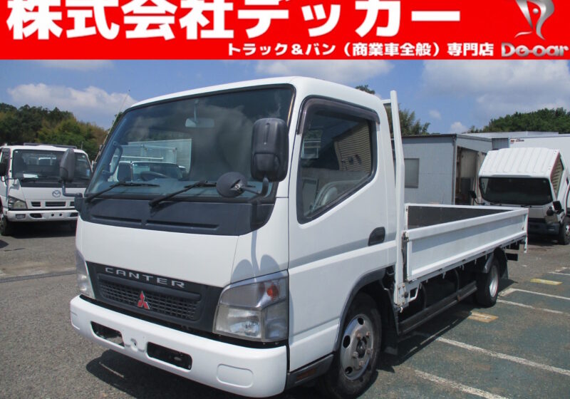 平成18年式 三菱 キャンター 積載2トン ワイドロング 超低床 5速MT 荷寸432/190/37 ETC 床板ステン 国産エンジン 鳥居フック★お問い合わせ番号：0477★