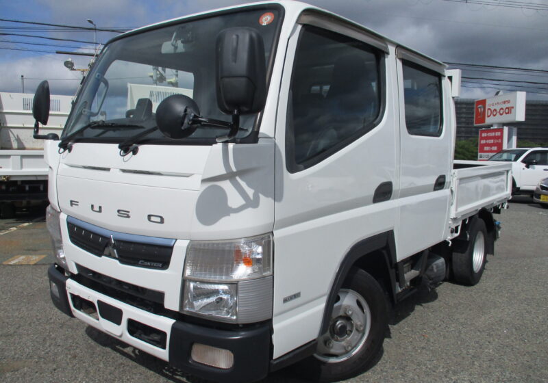 平成31年式 三菱キャンター 2トン Wキャブ 全低床 MT 荷寸212/160/36 ロープフック  ETC 左電格ミラー 車線逸脱警報 車間距離制御装置 お問い合わせ番号3174