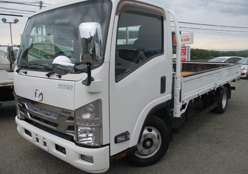 平成27年式 マツダ タイタン 積載2トン ワイドロング　全低床 6速MT　荷寸434-199-37 カスタム ★床板新品張り替え済み★ ETC メッキパーツ 両電格ミラー アオリチェーン ミラーヒーター　アイドリングストップ　アオリ開閉補助装置　★お問い合わせ番号：2271★