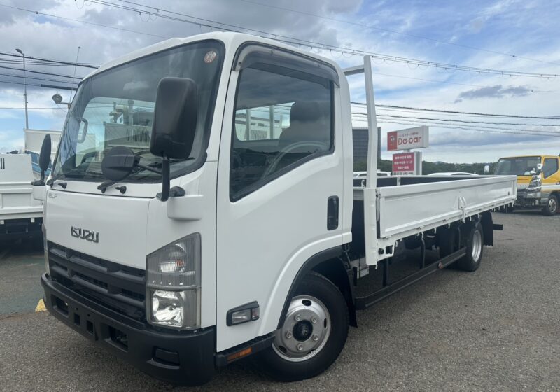 平成22年式 いすゞ エルフ 積載2トン ワイド超ロング 全低床 6速MT 荷寸496/207/38 坂道発進補助装置 アオリ開閉補助装置★お問い合わせ番号：2522★