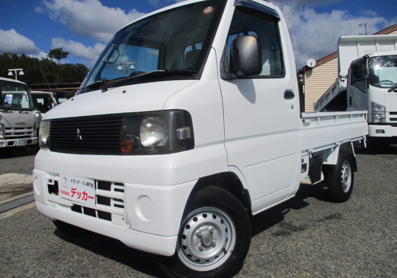平成19年式　三菱/ミニキャブ　積載350kg（0.35トン）　軽トラ/平ボディ　５速MT/2名乗車　ユーザー買取！　ガソリン車！エアコン パワステ/ロープフック　荷寸：194-140-29　☆令和9年12月9日迄あります！☆★お問い合わせ番号：26237★　